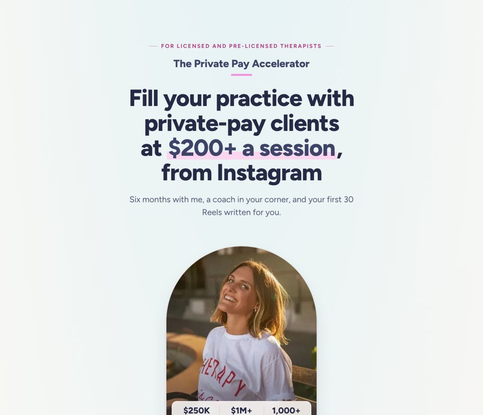 The Private Pay Accelerator preview
