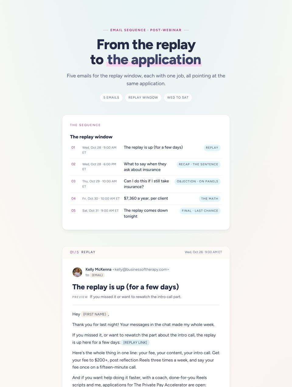 Post-webinar preview
