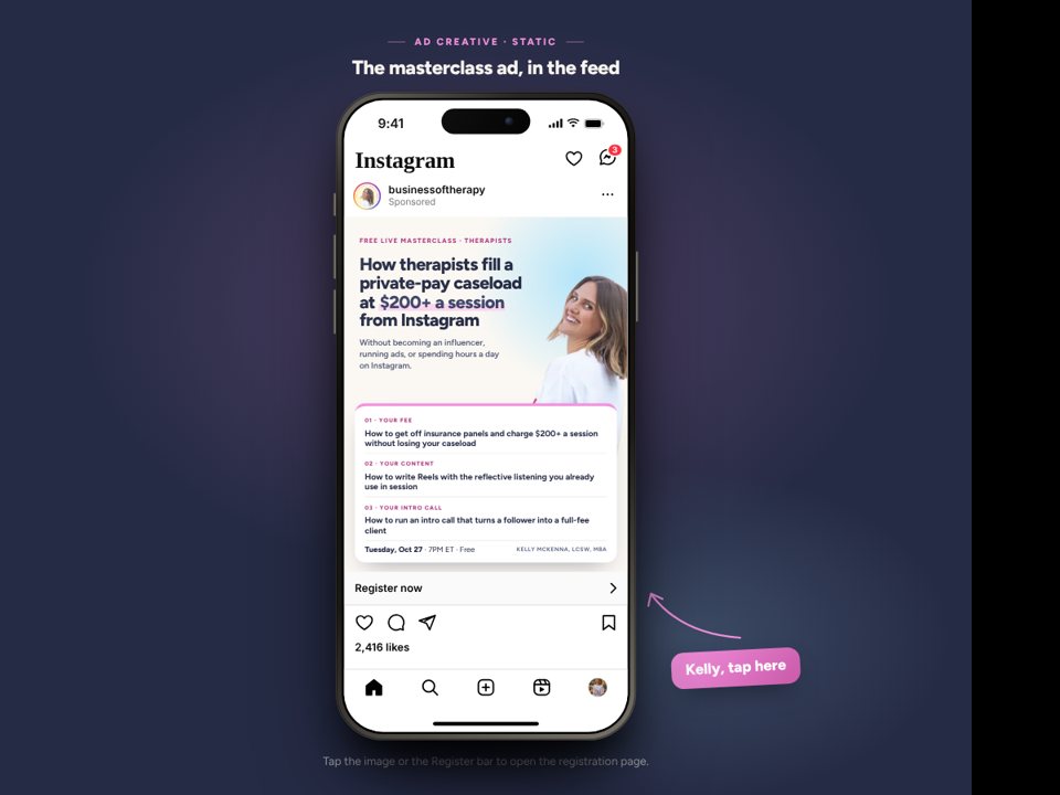 Static ad preview